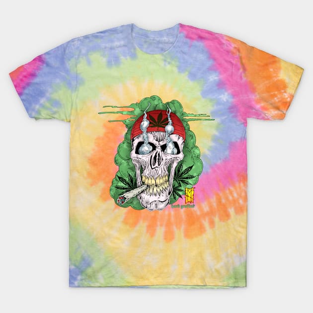 420 Hippie Skull by Hard Grafixs© T-Shirt by Grafixs©